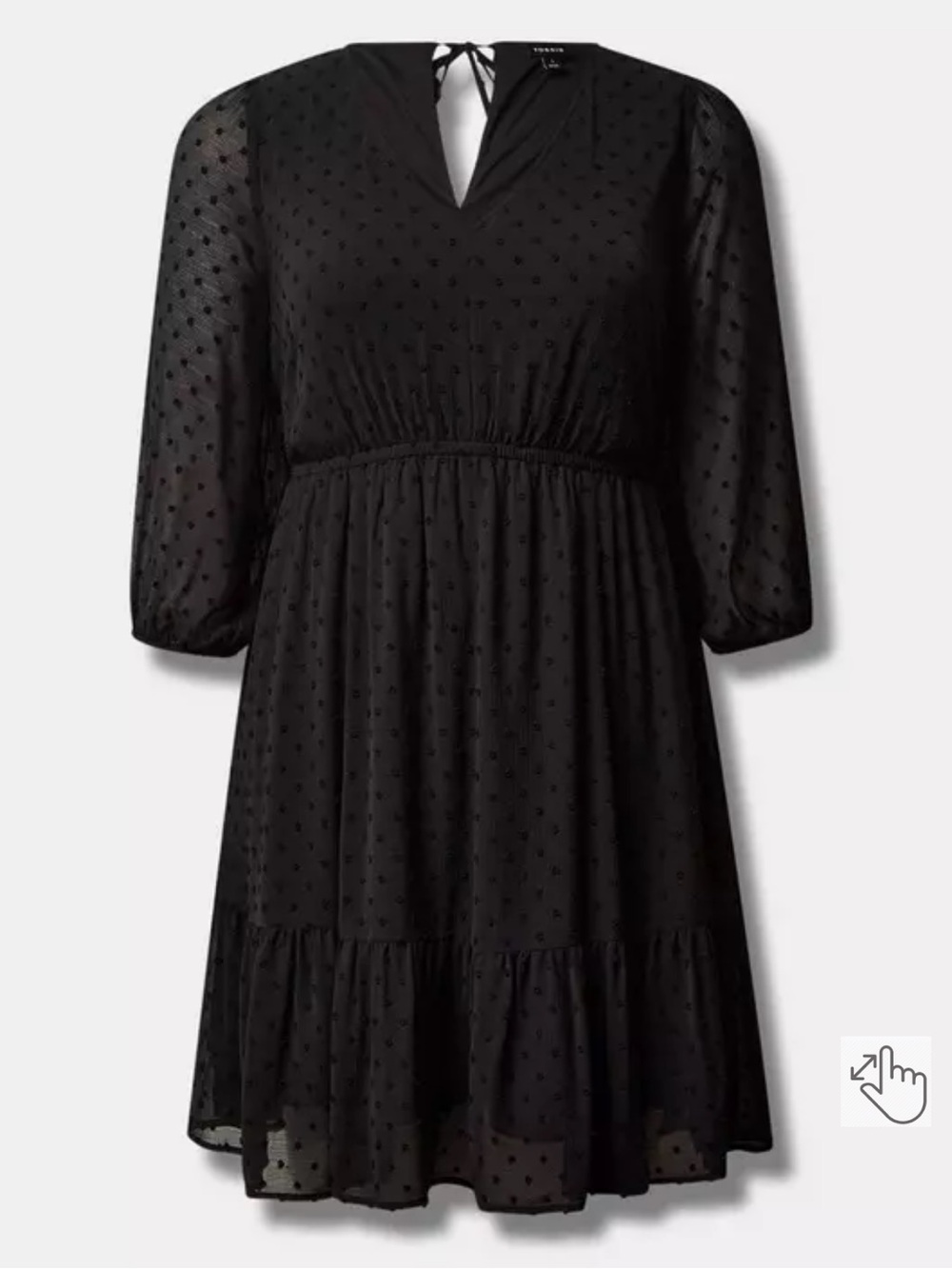 Mini Clip Dot Babydoll Dress